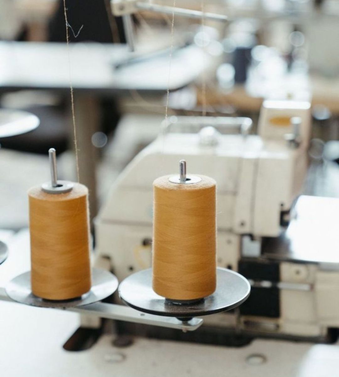 Thread spools at the atelier